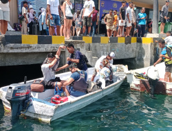 Polres Manggarai Barat Terjun ke Laut Jaga Keselamatan Wisatawan