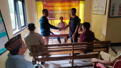 Kasus Pencurian Berakhir Damai, Polsek Kuwus Terapkan Restorative Justice