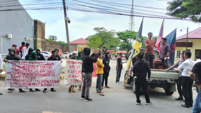 KPPL Geruduk Kantor Polres Jeneponto Terkait Maraknya Aktifitas Tambang Galian C Ilegal