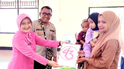 Bhayangkari Polres Manggarai Barat Luncurkan Gerakan Orang Tua Asuh Anak Stunting