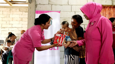 Kapolsek Kuwus  Jadi Orang Tua Asuh Anak Stunting