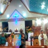 Launching kegiatan Bazar Ekonomi Berkelanjutan SAE di Gereja MBSB Wae Sambi Labuan Bajo, Minggu, 23 April 2023. Foto/Yos Min Palem