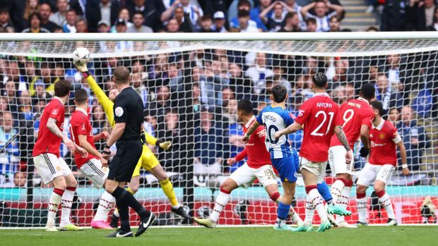 Manchester United Melaju ke Final Piala FA 2022/2023 Usai Menang Adu Penalti atas Brighton & Hove Albion