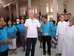 Gubernur Ganjar Pranowo Cek Persiapan Misa Paskah di Gereja Santo Antonius