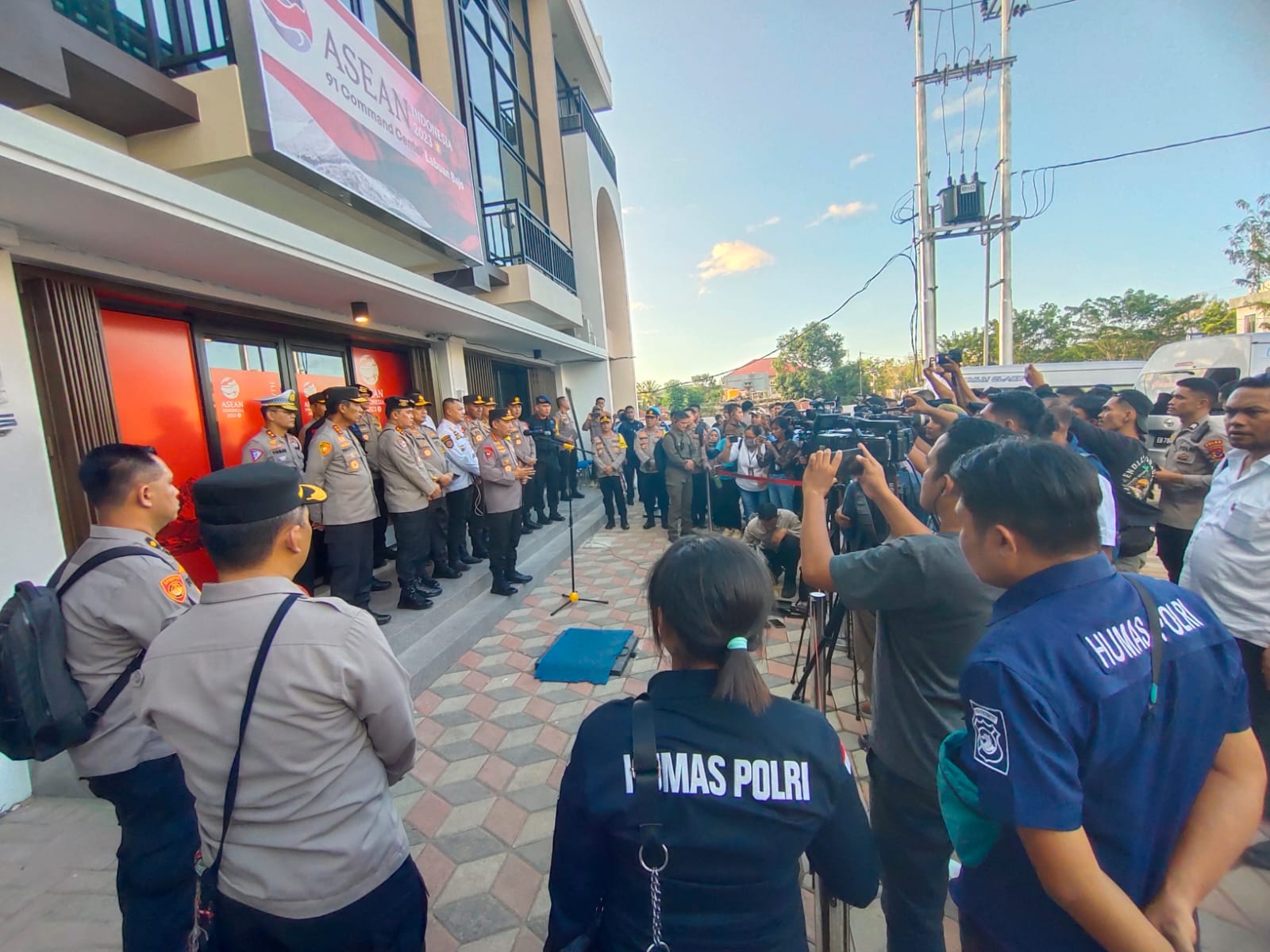 Posko 91 Command Center KTT ASEAN ke-42 di Labuan Bajo, Kabupaten Manggarai Barat, NTT. Foto/Humas Polres Manggarai Barat