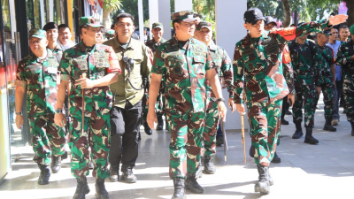 Panglima TNI & Pangdam Udayana Tinjau Kesiapan Venue  KTT ASEAN