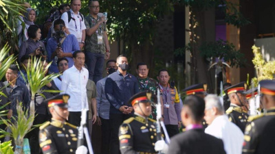 Panglima TNI Dampingi Presiden RI Cek Kesiapan Pasukan Pengamanan KTT ASEAN
