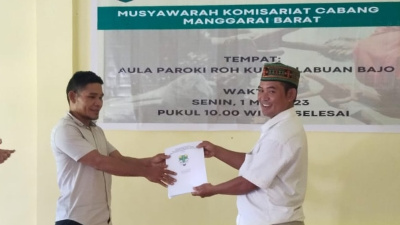 Adrianus Adi Terpilih Jadi Ketua Pemuda Katolik Manggarai Barat