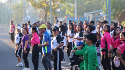 Kapolres Lembata Buka Car Free Day Songsong HUT ke-77 Bhayangkara