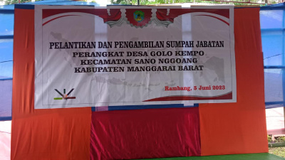 Kades Golo Kempo Lantik 4 Sarjana, 7 SLTA Jadi Perangkat Desa