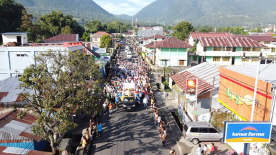 7 Paroki di Kota Ruteng Gelar Prosesi Sakramen Maha Kudus