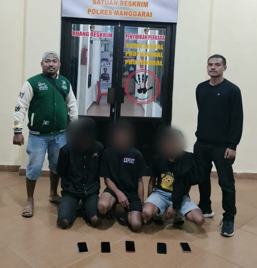 Curi HP di Reok, Polisi Tangkap Pemuda Asal Wetok dan Boncu Kode