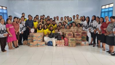 SMAK Loyola Labuan Bajo Salurkan Bantuan Untuk Korban Erupsi Gunung Lewotobi