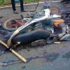 Tabrakan Sepeda Motor Blade vs Mobil Travel