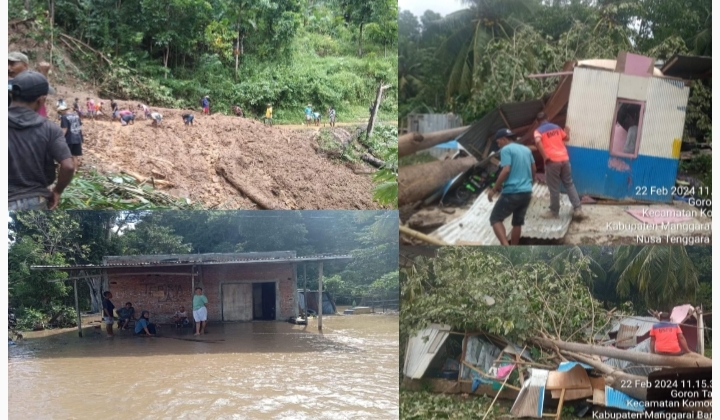 Bencana Alam Kepung Kabupaten Manggarai Barat Dalam Sehari