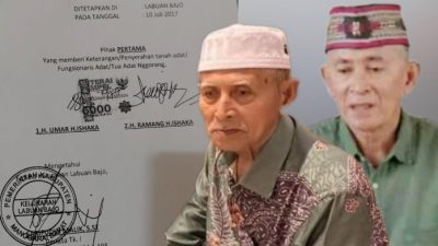 Haji Umar Saudara Kandung Haji Ramang Diduga Ikut Terlibat Menerbitkan Surat Penyerahan Tanah Ulayat