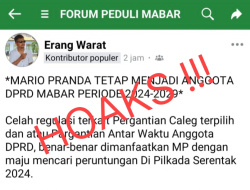 Tim Hukum MPRS Siap Gugat Penyebar Hoaks, Akun Erang Warat Terancam Diproses Hukum