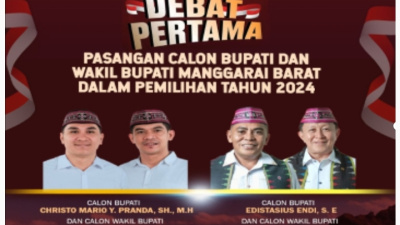 Debat Perdana Pilbup Manggarai Barat 2024, Mario-Richard vs Edi-Weng Adu Gagasan