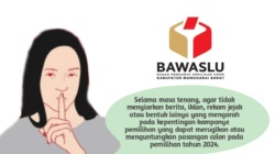 Imbauan Bawaslu Manggarai Barat, Menjaga Netralitas Media Selama Masa Tenang Pemilu 2024