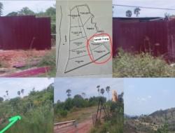 Diduga Suruhan Keluarga Niko Naput dan Santosa Kadiman, Sekelompok Orang Lakukan Pemagaran di Tanah Keranga