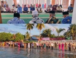 Merawat Iman dan Mengenang Jasa Para Pahlawan, Pemerintah Kecamatan Laut Gelar Dzikir Kebangsaan dan Tabur Bunga