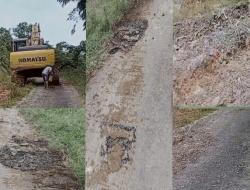 Jalan Baru 3 Tahun kini Rusak Parah, Eksavator Proyek Irigasi PT Adhi Karya Jadi Biang Kerusakan di Manggarai Barat