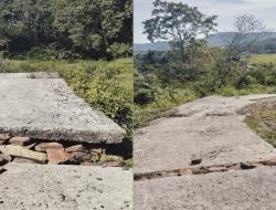 Belum Sampai Dua Tahun, Jalan Sembilan Miliar di Kecamatan Mbeliling Rusak Parah