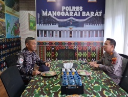 Kunjungan Perdana Danlanal Labuan Bajo ke Polres Mabar, TNI-Polri Perkuat Keamanan