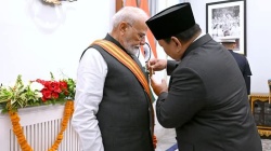 Presiden Prabowo Anugerahkan Bintang Republik Indonesia Adipurna kepada PM Narendra Modi