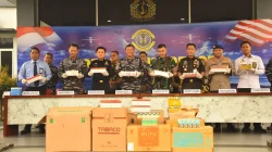TNI AL Gagalkan Peredaran 23,68 Juta Batang Rokok Diduga Ilegal di Pelabuhan Dwikora