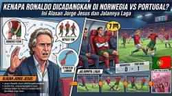 Kenapa Ronaldo Dicadangkan di Norwegia vs Portugal? Ini Alasan Jorge Jesus dan Jalannya Laga