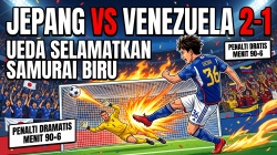 Jepang vs Venezuela 2-1: Ueda Selamatkan Samurai Biru Lewat Penalti Dramatis di Menit 90+6