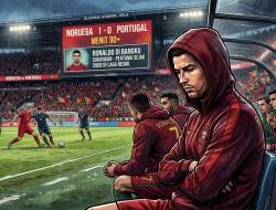 Ronaldo 90 Menit di Bangku Cadangan pada Laga Noruega vs Portugal, Pertama Sejak 2008 di Laga Resmi