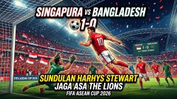 Singapura vs Bangladesh: Sundulan Harhys Stewart Jaga Asa The Lions di FIFA ASEAN Cup 2026