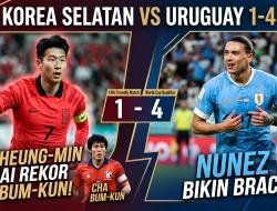 Korea Selatan vs Uruguay 1-4: Nunez Bikin Brace, Son Heung-min Samai Rekor Cha Bum-kun