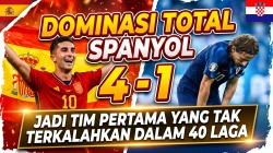 Spanyol Lumat Kroasia 4-1, Jadi Tim Pertama yang Tak Terkalahkan dalam 40 Laga