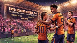 Hasil Belanda vs Serbia 2-1: Dwigol Meerdink Antar Xavi ke Kemenangan Perdana