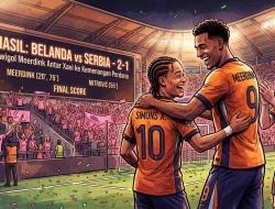 Hasil Belanda vs Serbia 2-1: Dwigol Meerdink Antar Xavi ke Kemenangan Perdana