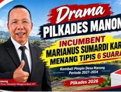 Incumbent Menang Tipis! Marianus Sumardi Karim Kembali Terpilih Jadi Kades Manong