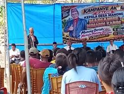 Nomor Urut 1 dan Petahana, MSK Optimistis Raih Dukungan Mayoritas Warga pada Pilkades Manong